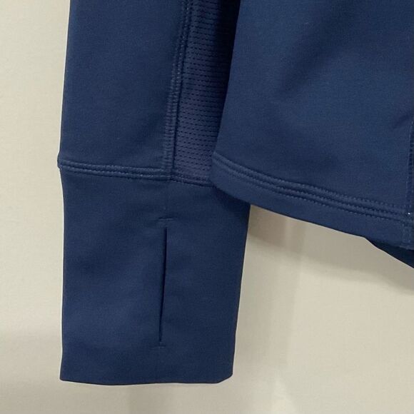 Athleta 1/2 Zip Pullover Navy Blue Tech Jacket Sz XS Active Athletic - Picture 3 of 7
